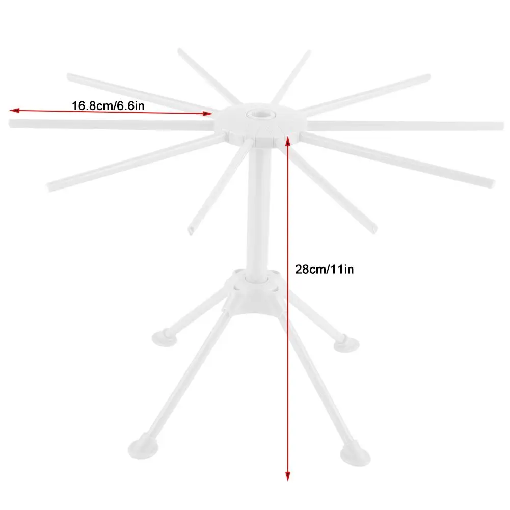 Лапша спагетти паста Сушилка Стенд сушилка Складная Кухня инструмент - Цвет: Белый