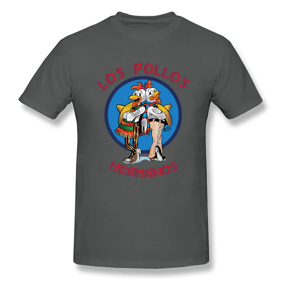 GiftDesign Short Sleeve Tops & Tees VALENTINE DAY Faddish Crewneck Pure Cotton T-Shirt Student Top T-shirts Los Pollos Hermanos  Los Pollos Hermanos carbon