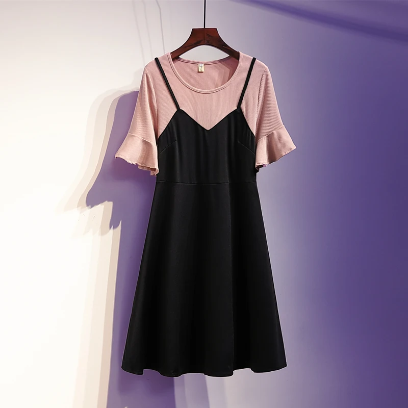 Большие размеры женской одежды 2019 весна осень зима корейский vestidos комплект из 2