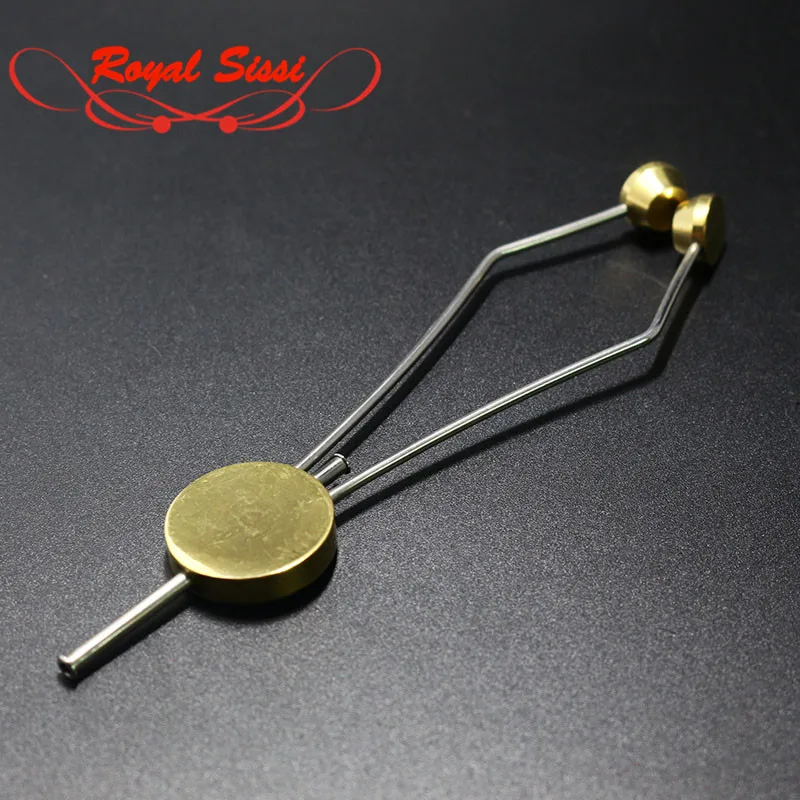 

Royal Sissi Round Disc Bobbin holder Standard size thumb grip style bronze grade general fly tying tools taper feet spool holder