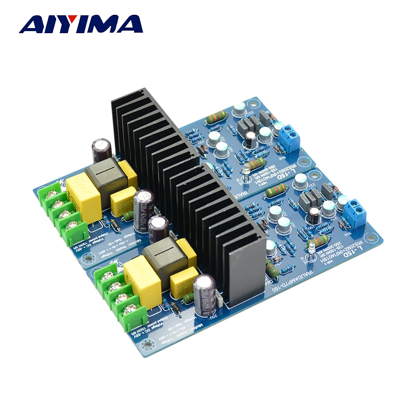Aiyma 2 шт Собранный L15D амплитфиат доска цифровой аудио усилитель мощности комплект IRS2092 IRFI4019H