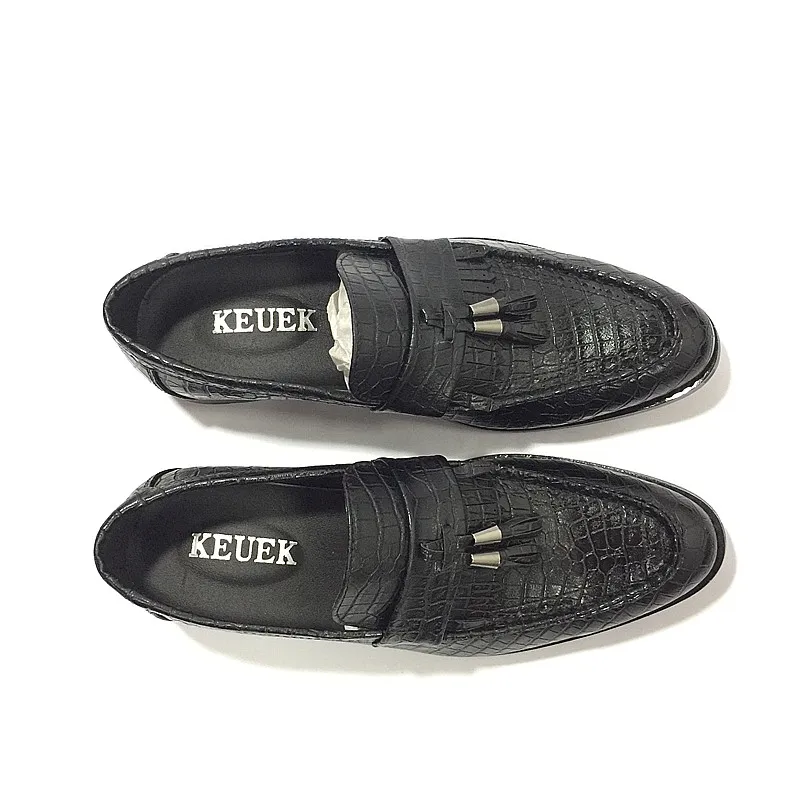 rouge De Appartements Haute Luxe Respirant Pointu 021 Oxfords Hommes Bout En Chaussures Robe Noir Gland Mocassins Cuir marron D'affaires Qualité 1H1qr