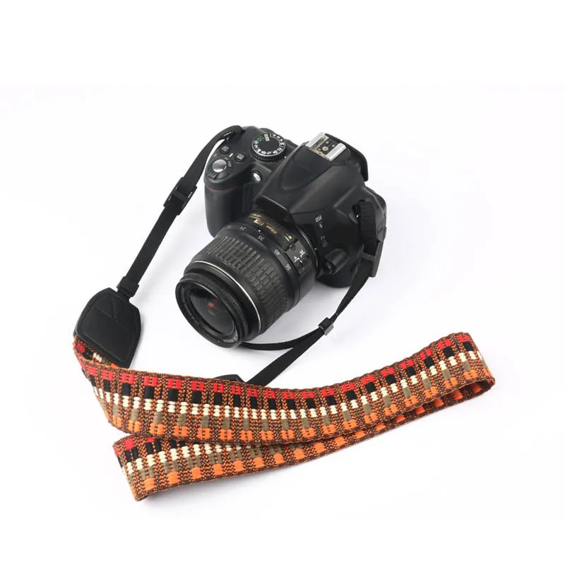 Этнический ремешок для фото камеры хлопковый плечевой ремень Canon Nikon Pentax HSJ