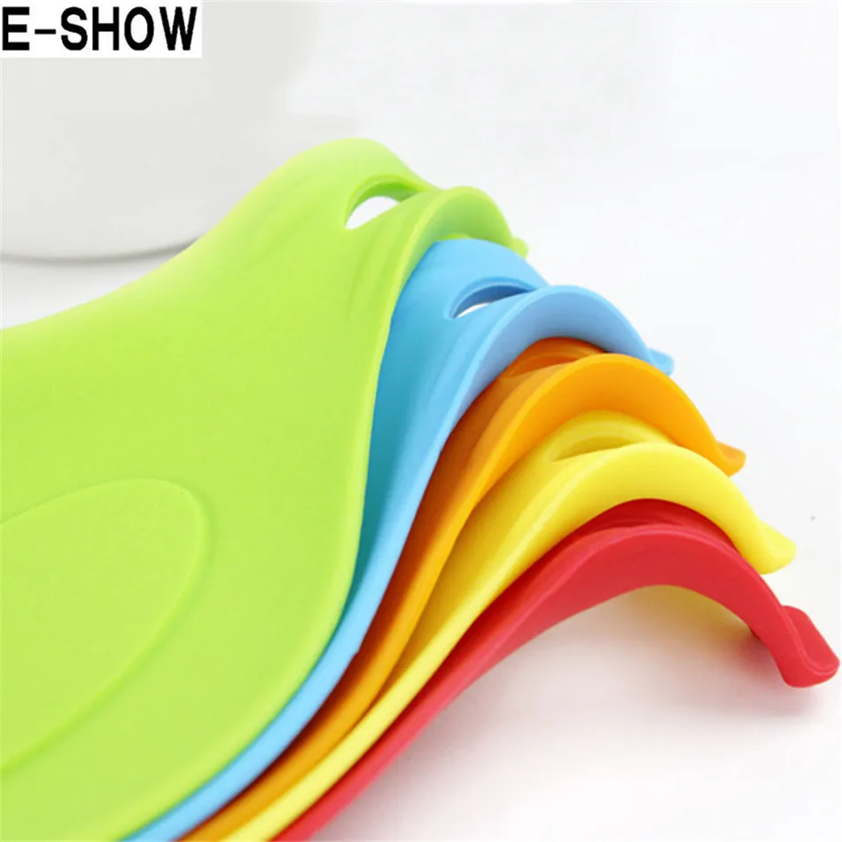 Silicone Spoon Rest Kitchen Gadgets Non-stick Food Grade Silicone Spoon Rest Spatula Holder Cooking Tools Spatula Brush Mat (2)