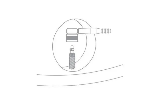 FOURIERS диск колеса 90 градусов адаптер VL-PE005 черный fix presta клапан обод