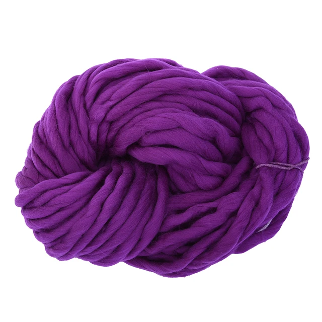 Super Thick ply yarn 20Color Soft Wool Roving Bulky Big Yarns Spinning Hand Knitting Thread