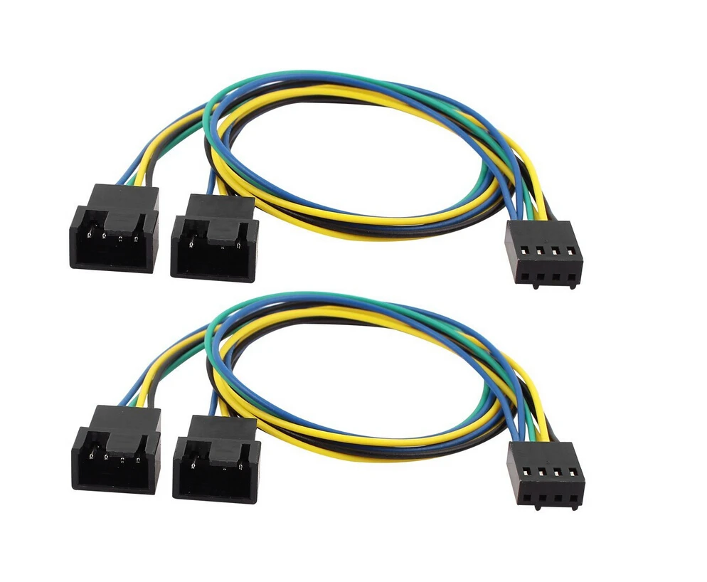 Новый 30 см PWM 3/4 pin Y сплиттер компьютерный ПК Вентилятор кабель питания 1 шт. |