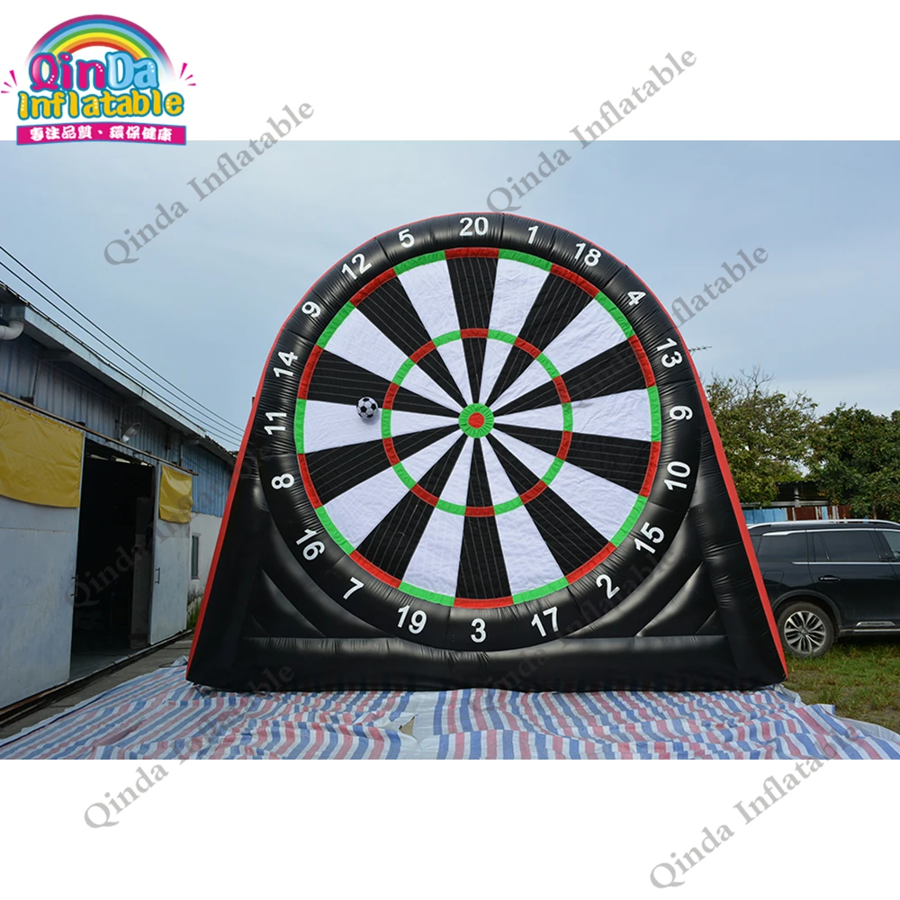 Outdoor giant inflatable human foot darts 5m height inflatable soccer