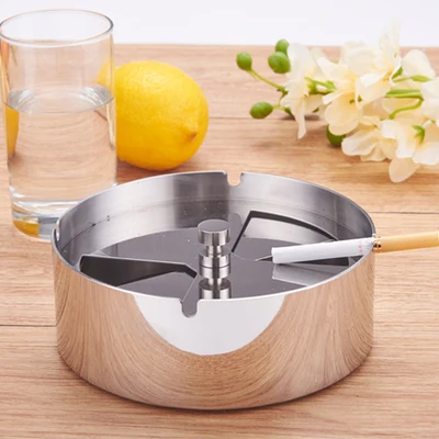 

8.8-11cm New style Column stainless steel creative smokeless ashtray