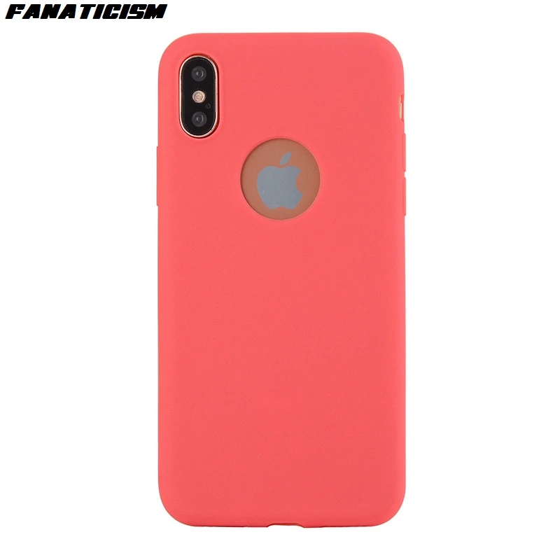 200 шт модный матовый Мягкий силиконовый чехол для iphone 11 Pro XR XS Max 5 SE 6 7 8 Plus гелевый ТПУ карамельного цвета противоударный чехол для телефона