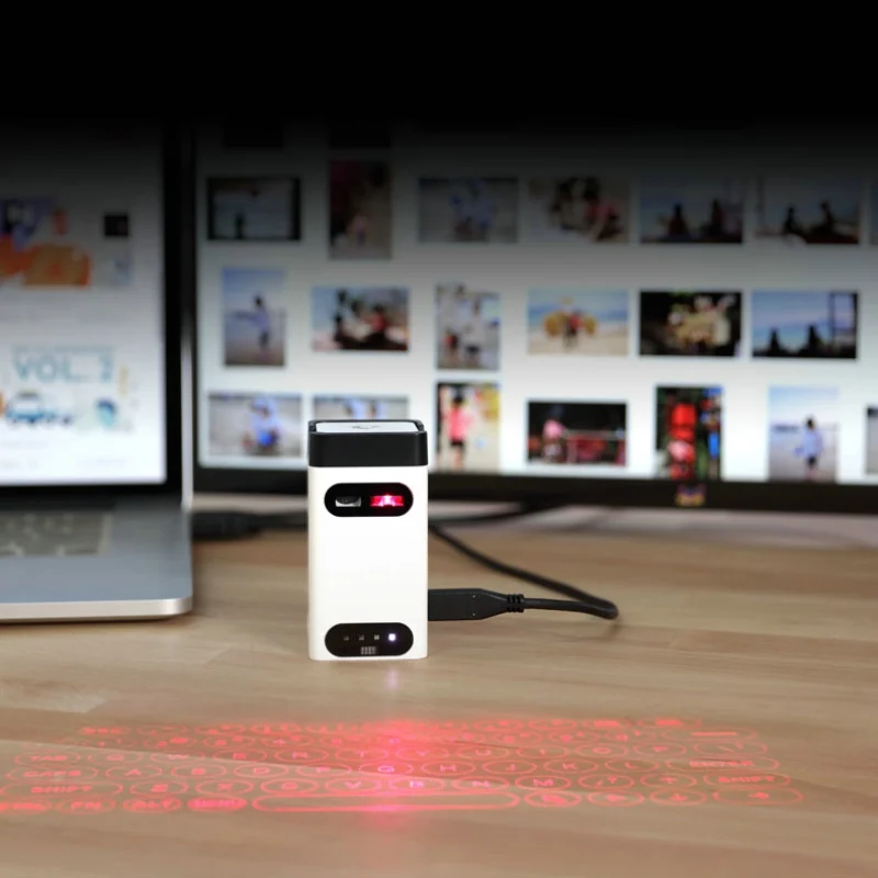 Новейшая лазерная клавиатура виртуальный проекционный Bluetooth с мышью/функцией