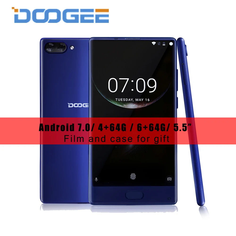 DOOGEE MIX 5 5 AMOLED Bezel less Smartphone Helio P25 Octa Core 4G RAM 64G ROM
