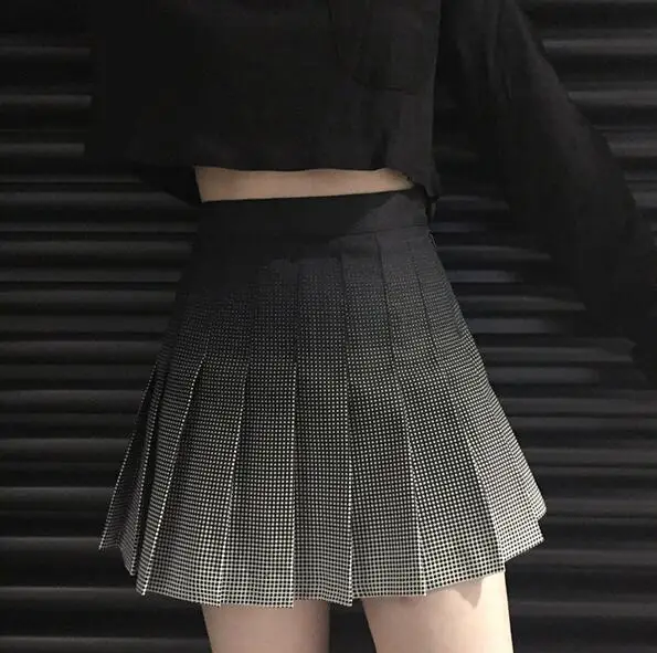 Юбка трапеция в клетку с высокой талией|a-line skirt|skirt plaidhigh waist |
