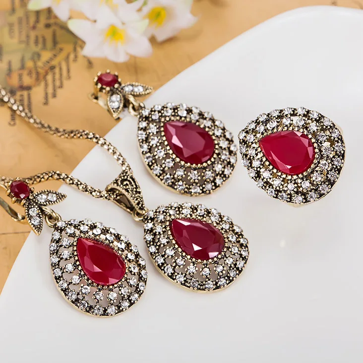 Ювелирный Комплект из колье и серёг с подвеской в виде цветка лилии|earrings turkey|jewelry