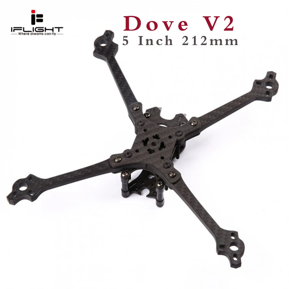 

iFlight Dove 5 Inch FPV Racing Drone 212mm with 5mm Arm compatible 2207 2306 2205 Brushless Motor HQ Propeller