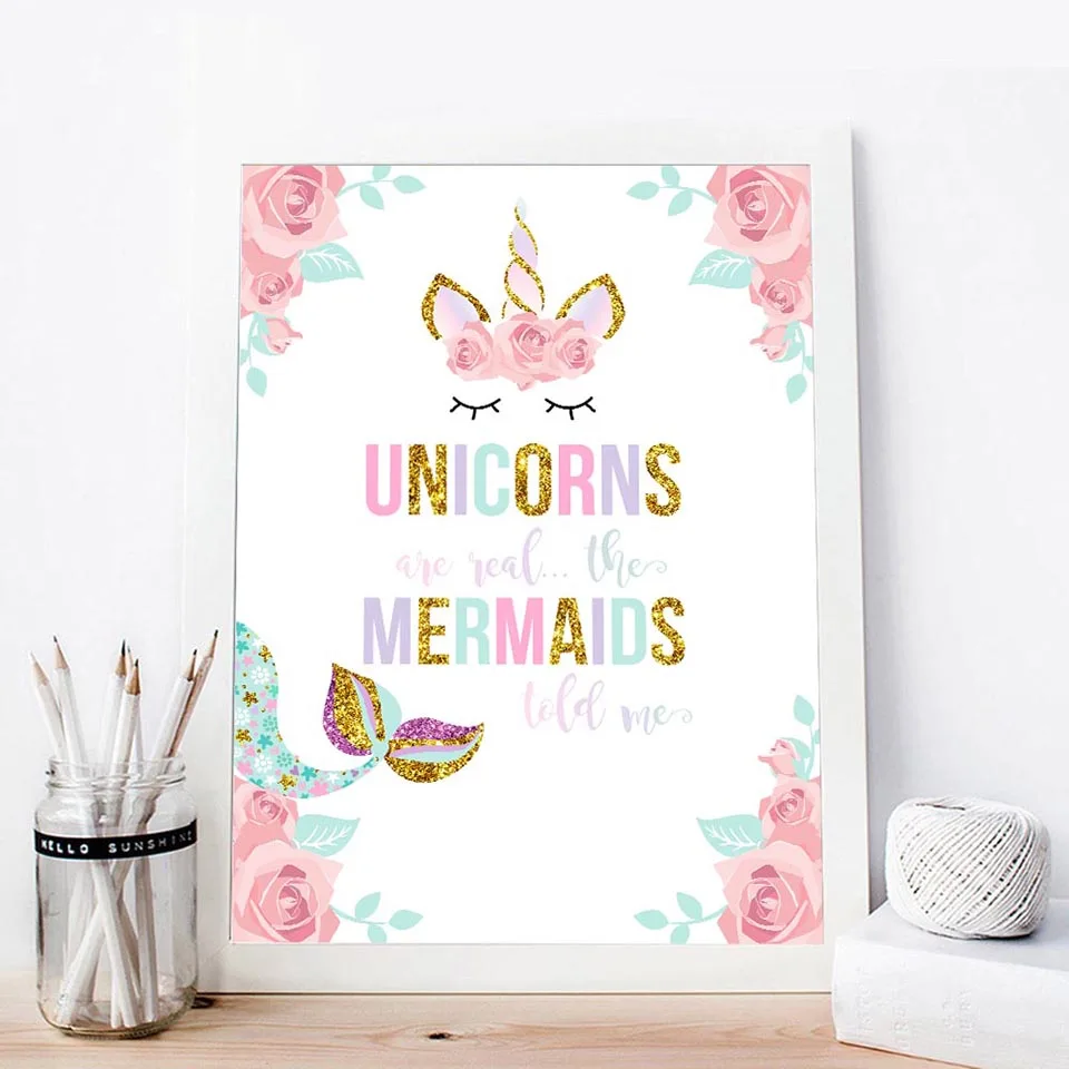 Unicornio-flor-lienzo-cartel-pared-arte-vivero-citas-impresi-n-pintura-n-rdica-ni-os-decoraci (2)