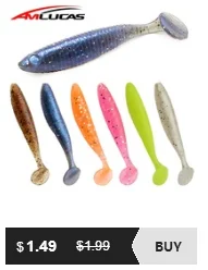 Amlucas рыболовные приманки Swing Impact Swimbait 8 шт. 75 мм 2,7 г мягкие приманки искусственные приманки для рыбалки на карпа приманка для окуня рыболовные снасти WW87