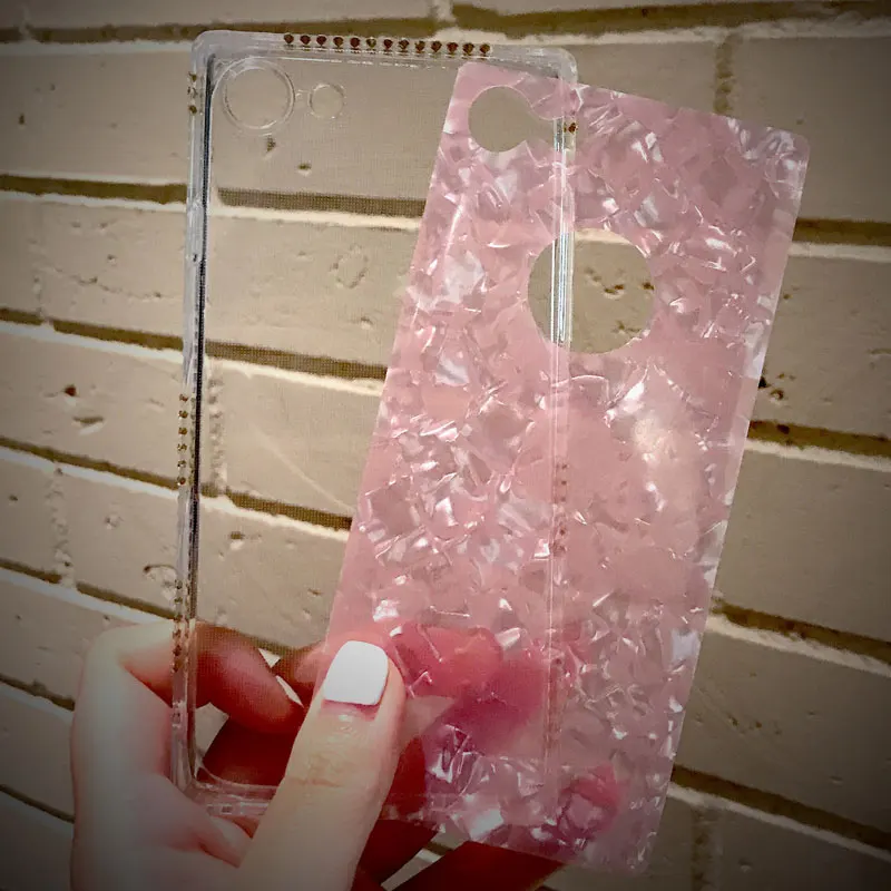 Ascromy For iPhone 7 Plus Phone Case Square Marble Luxury Rhinestone Glitter Cover For iPhone 8 6 6S 5 5S SE X Coque Accessories (2)