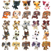 Rare standing font b pet b font shop lps toys grey white short hair cat littlest