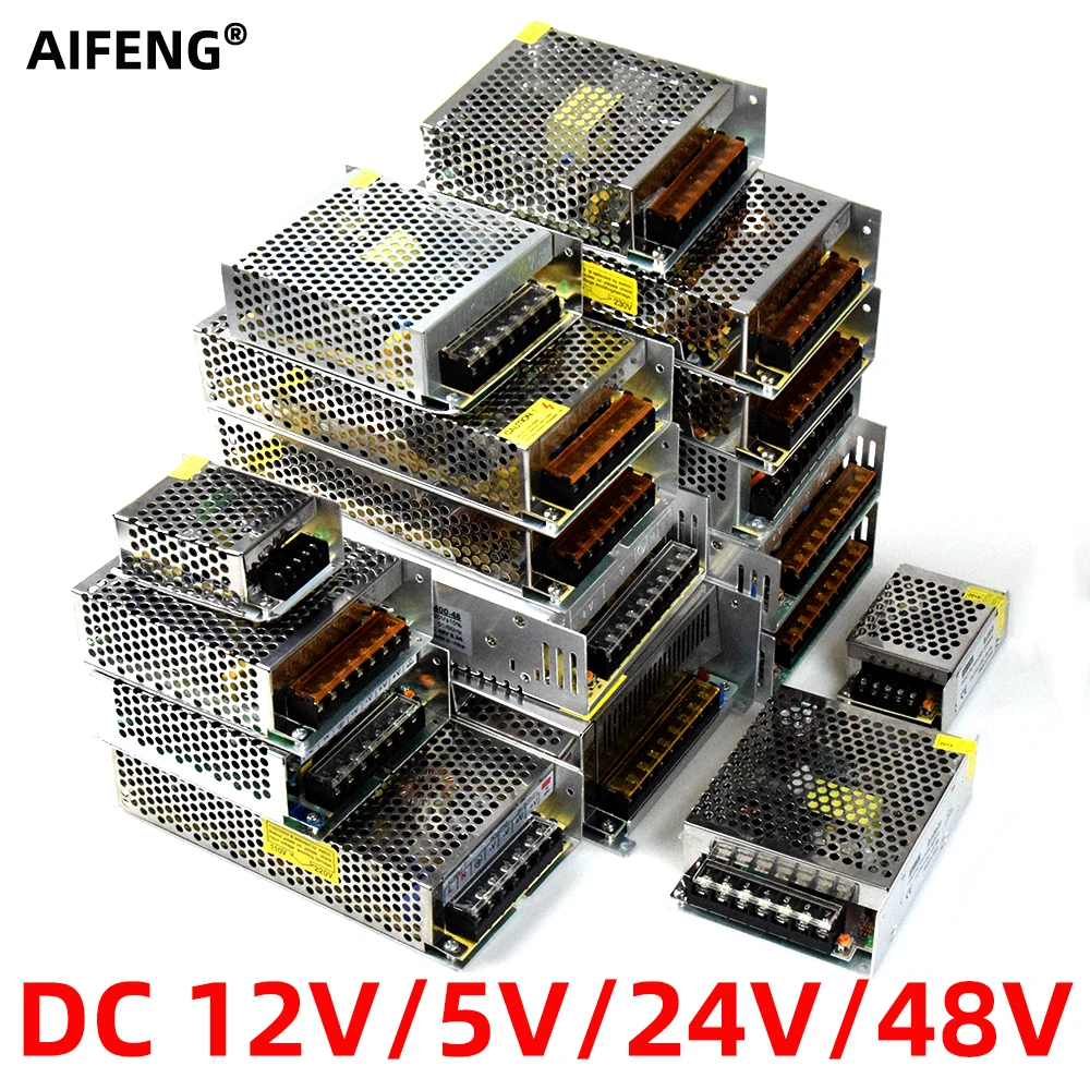 

Kaypw Switching Power Supply Light Transformer AC 110V 220V To DC 5V 12V 24V 48V Power Supply Source Adapter For Led Strip CCTV