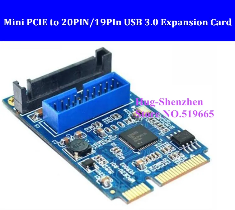 Mini PCI-E до 19-pin USB 3,0 мини карты расширения адаптер мини PCIE для 20PIN/19Pin USB3.0 адаптера