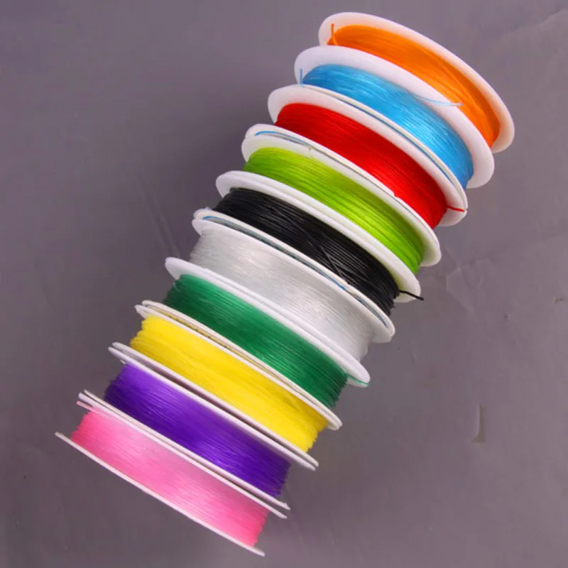 0.8MM Colours Stretch Elastic Crystal Line 10Roll Jewelry For Woman Gift Making Z012in Jewelry