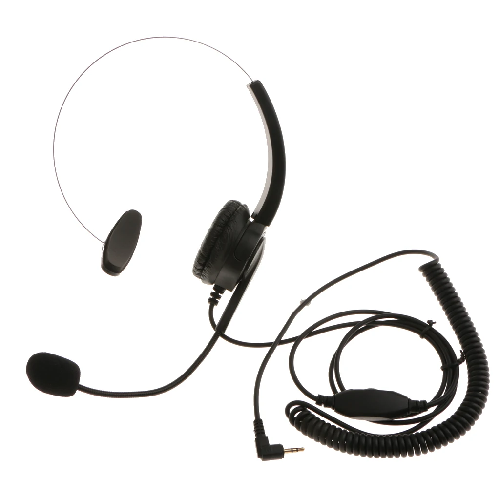 2.5mm Telephone Headsets For Landline Cordless Phones Noise Cancelling