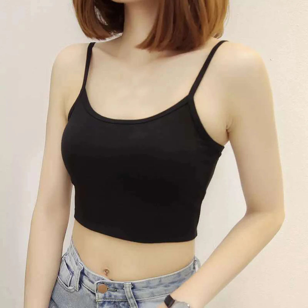 blusas de tirantes negras