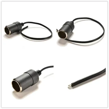 

1Pcs 12v Female Car Cigar Charger Plug Connector Plug Cable