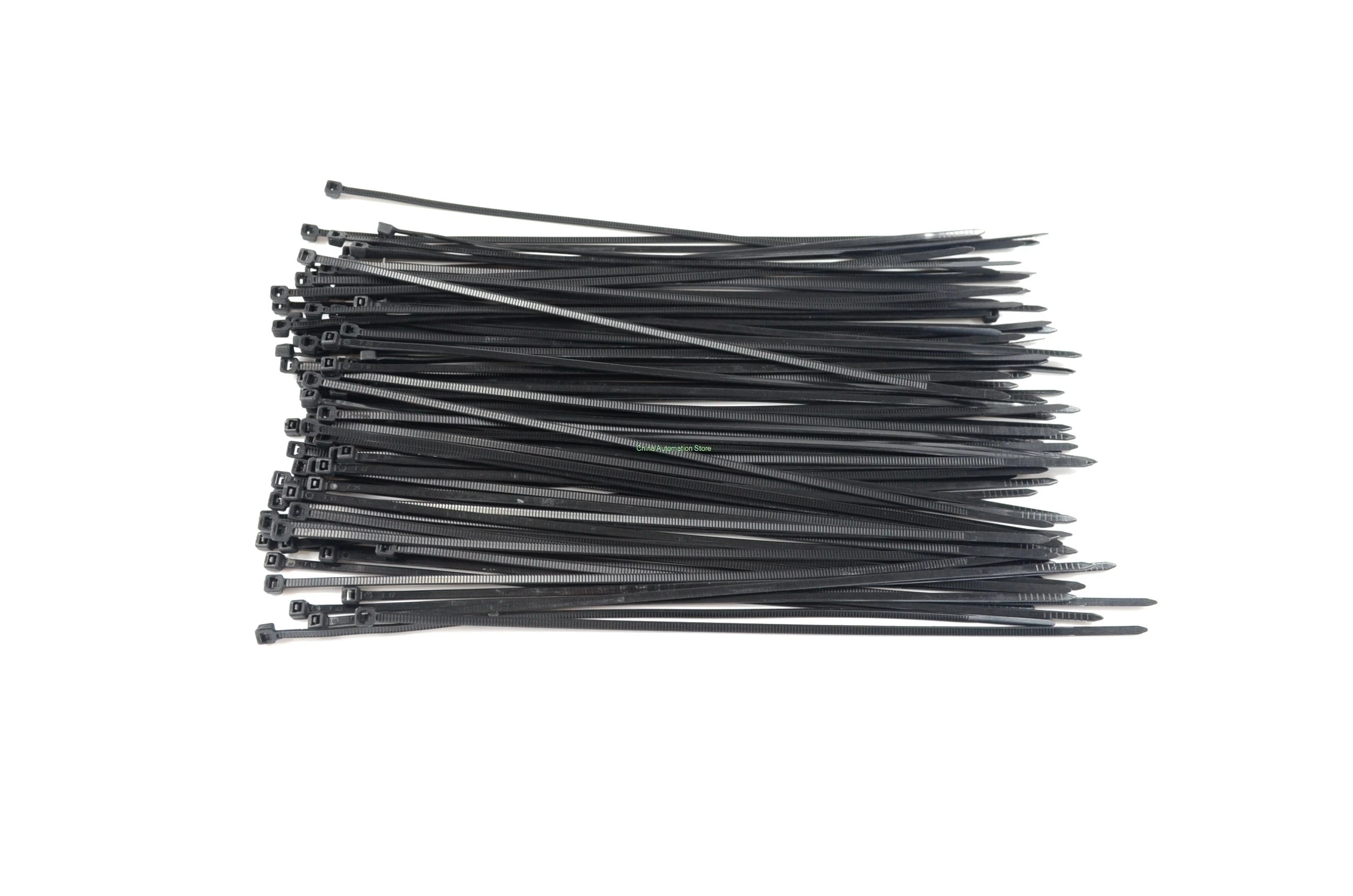 200 шт 4X250 мм(10 дюймов) черный самоблокирующийся пластиковый нейлоновый кабельные стяжки зипкорд