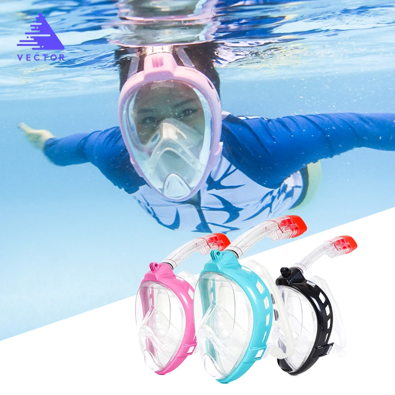 VECTOR Underwater Diving Mask Men Women Full Face Wide Vision Anti Fog