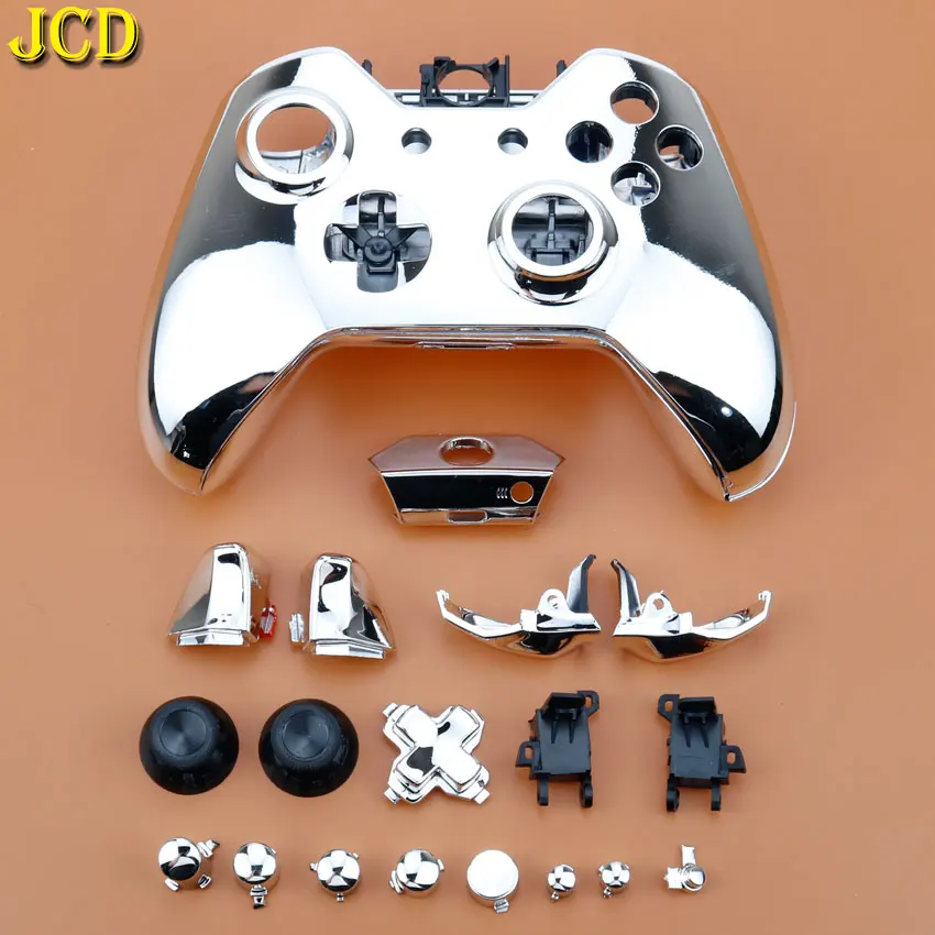 JCD для microsoft Xbox One покрытие Ручка корпус Оболочка Чехол W/кнопка внутренняя поддержка для беспроводного контроллера геймпад - Цвет: Серебристый