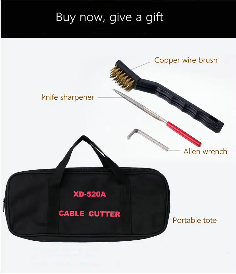  Portable multi-function ratchet cable cutter pliers gear steel strand scissors cable clamp fire res