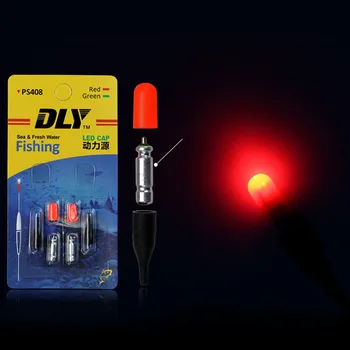 

1Pack/2Pcs Green/Red Electronic Fishing Floats Light LED Electronic Light +CR311 Battery Night Fishing Tackle Accessories