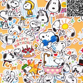 

42 Pcs fCartoon dog face Sticker for Luggage Skateboard Phone Laptop Moto Bicycle Wall Guitar/Eason Stickers/DIY Scrapbooking