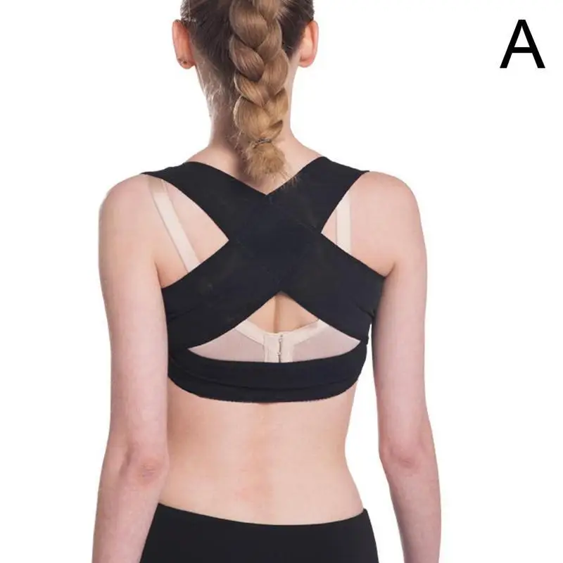 Women Adjustable Breast Back Support Belt Shoulder Brace Chest Correction Orthopedic Posture Corrector Bra Shoulder Health Care - Color: 1