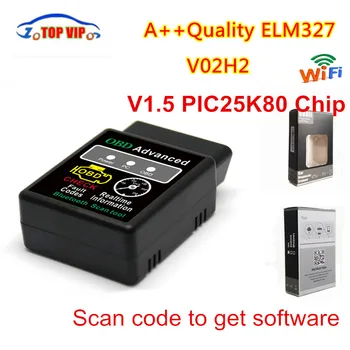 

100pcs/lot DHL V02H2/V02H2-1 ELM327 Bluetooth V1.5 Auto Fault Diagnostic Scanner Tool Bluetooth Support OBDII Protocols