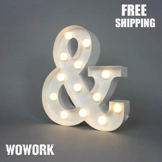alphabet letter light vintage