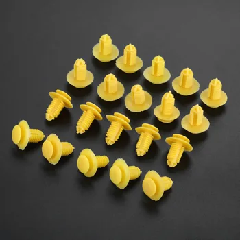 

20Pc Car Clips 8mm Hole Door Card Sill Kick Plate Cover Trim Retainer Fasteners EKM100270 For Rover 75 Models Auto Fastener Clip