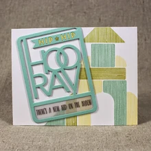 Naifumodo Phrase Play  Metal Cutting Dies Scrapbooking 2019 New Craft Dies Frame Background  for Making DIY Card Album Stencil