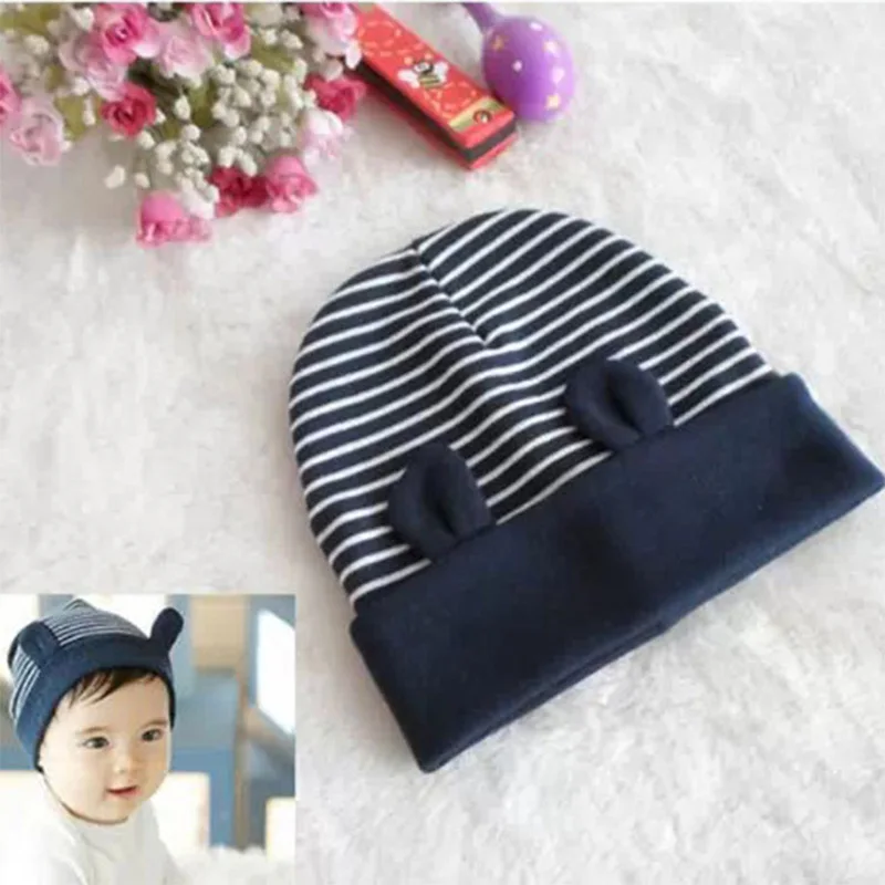 DreamShining/модные хлопковые шапочки для детей детские вязаные шапки в полоску с