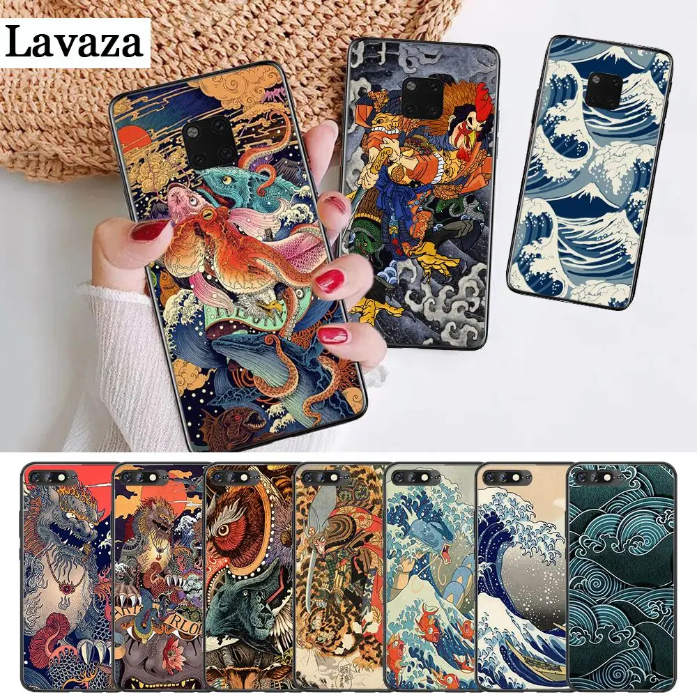 Японский силиконовый чехол для Huawei Mate 10 Pro 20 30 Lite Y5 Y6 Y7 Y9 Prime 2019 2018 2017 | Мобильные
