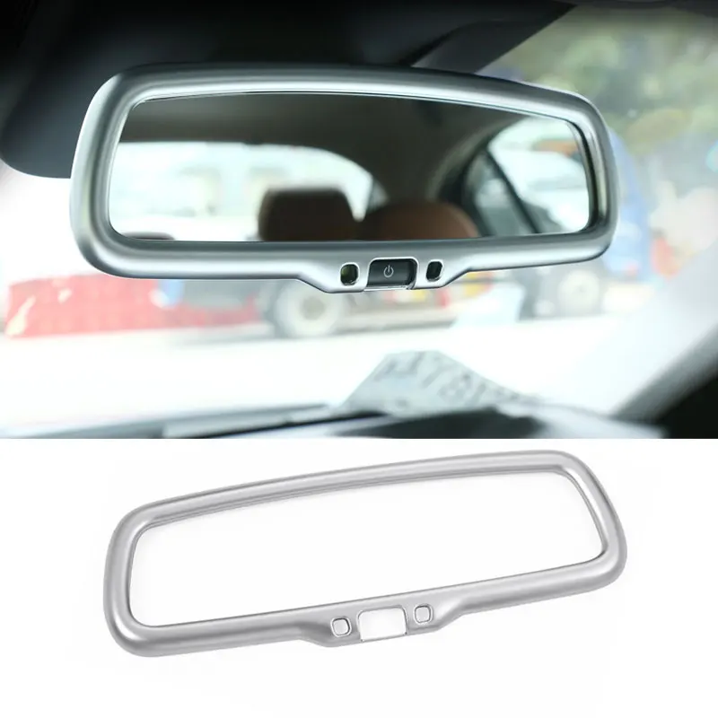 

For Alfa Romeo Giulia Stelvio 2017 Car-styling ABS Chrome Interior Rearview Mirror Frame Cover Trim Accessories