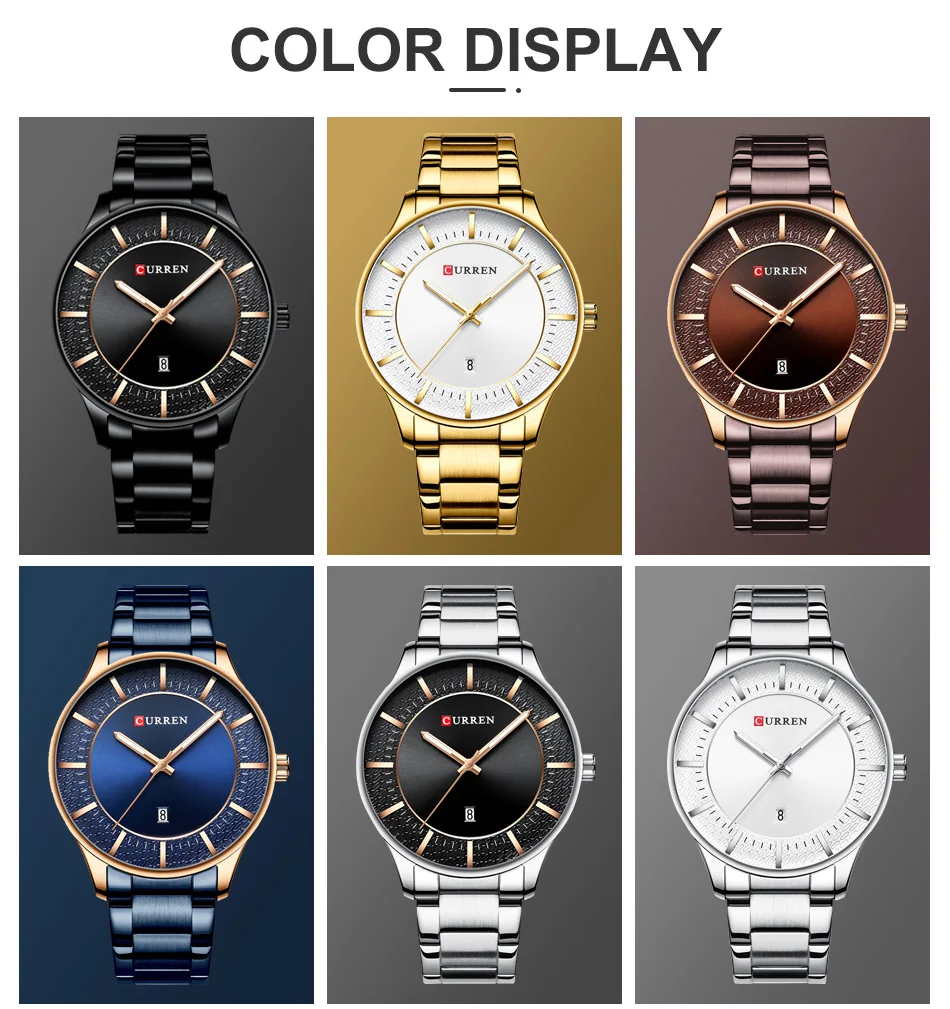 Curren Мужские часы Лидирующий бренд роскошные часы мужские модные синие Кварцевые водонепроницаемые мужские наручные часы мужские часы Relogio Masculino Reloj