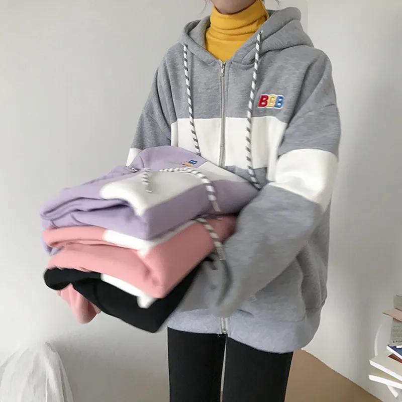 

4 colors Women Cardigans Autumn Winter preppy style embroidery Sweatshirt Coat Outweat Ladies Loose jackets womens (F3603)