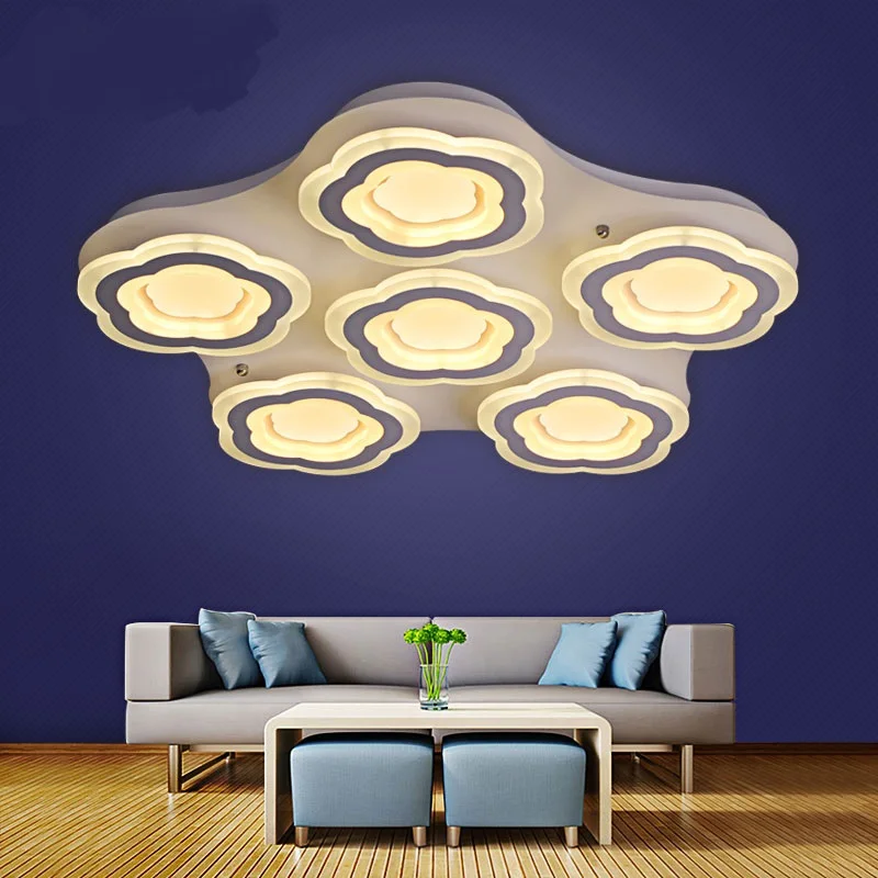

All modern Iron art clund flower simple personality creative LED ceiling lights living room bedroom lamp wedding lamp ZH