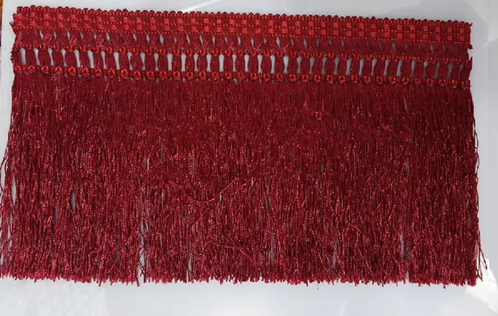 

14 ярдов/партия, длинная бахрома из полиэстера, 17 см