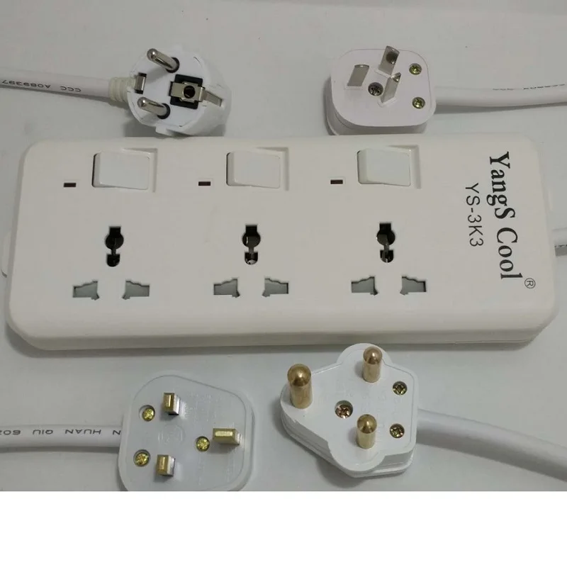 Pаспродажа Универсальный в Великобритании США AU ЕС BS 546 15AMP Plug отложным воротником Многоцелевой разъем высокое мощность банк разъем одноклавишный выкл...
