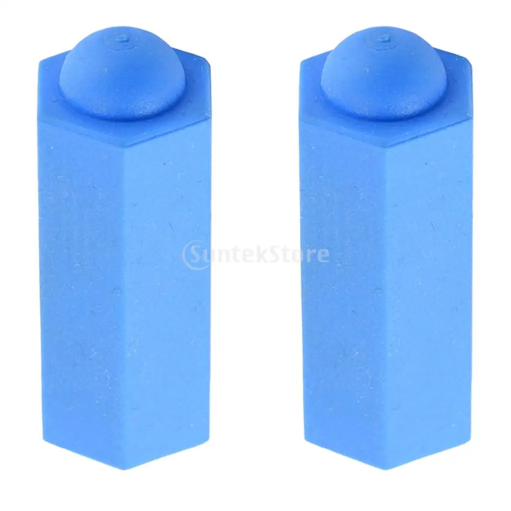 2Pcs/Pack Billiards Pool Cue Tip Head Cover Rubber Protector Case Dust Proof Cover Snooker Equipment Accessories Supplies