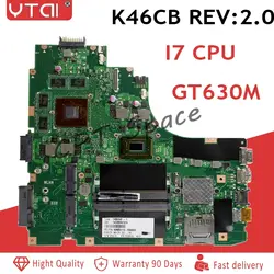 K46CB материнской Процессор I7 GT630M для ASUS k46CB k46CM S46C A46C Материнская плата ноутбука K46CB плата K46CB тест материнской платы 100% OK